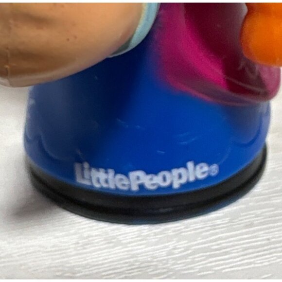 Fisher-Price Little People Anna Figure Frozen 2019 Orange Hair Braids Blue Dress - Picture 4 of 7